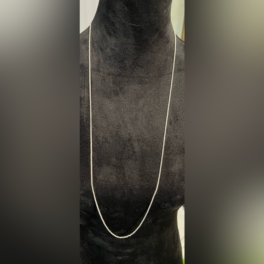 .925 Silver 36” Chain Necklace